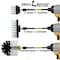 Drill Brush Power Scrubber By Useful Products 5 in W 5 in L Brush, White W-S-42O-5X-QC-DB - alternate 3